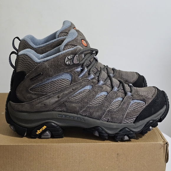 Merrell Women's Moab 3 Mid Waterproof Hiking Boot 7 Granite - Picture 7 of 16